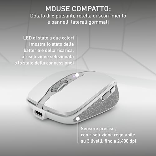 Cherry DW 9100 SLIM Tastiera Mouse Incluso RF senza fili Bluetooth QWERTY Inglese US Argento - 6