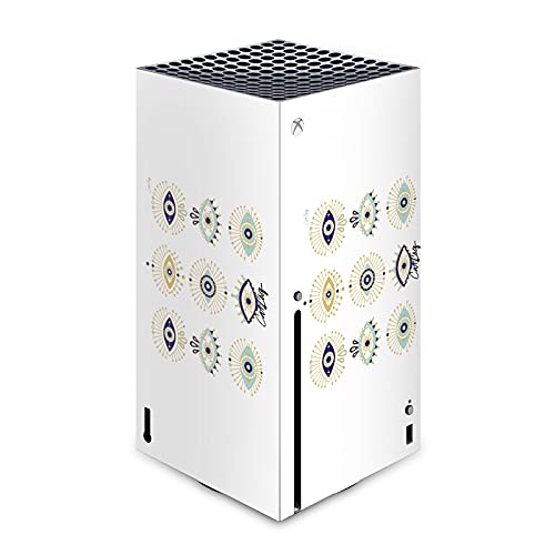 Autocollant Xbox Series X Cat Coquillette habillage vinyle salon moderne motif Or Bleu