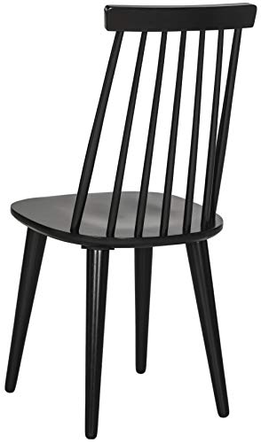 Safavieh American Homes Collection Burris Country Farmhouse Wood Black Spindle Side Chair (Set Of 2) #TOP6