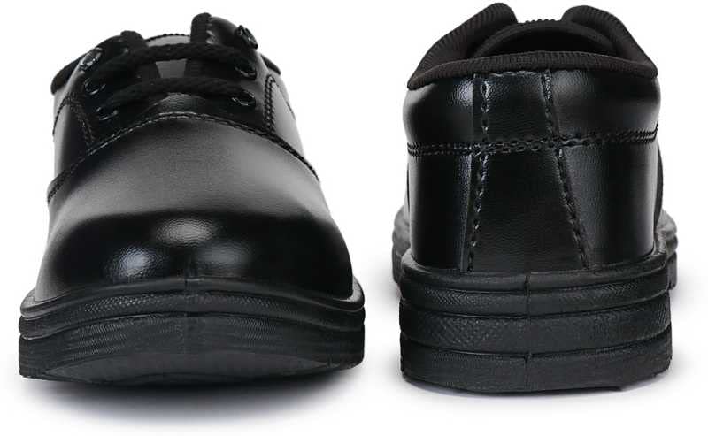 Image of Pradee Perfect Black & White Kids School Shoes