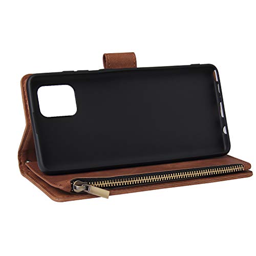 Accessoires Note 10 Lite housse portefeuille marron pour les déplacements - 4
