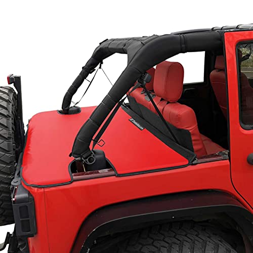 Image of Tonneau Cover for Jeep Wrangler Back Trunk Cargo Cover JK 4-Door, Red