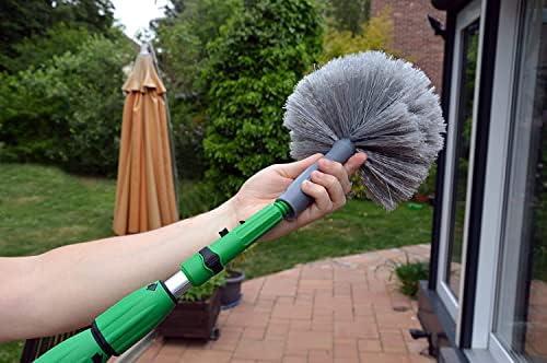 UNGER Spider Web & Cobweb Duster Brush - Internal or External - Fits Telescopic Poles - UNGER Cleaning Equipment, Grey, UNGCOBW0