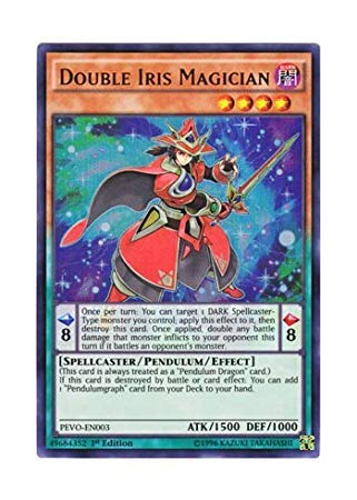 Amazon.com: YU-GI-OH! English Version PEVO-EN003 Double Iris Magician ...