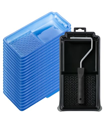 Bates- 4 Inch Paint Tray Set 22 pcs 1x 4 Inch Paint Roller Tray