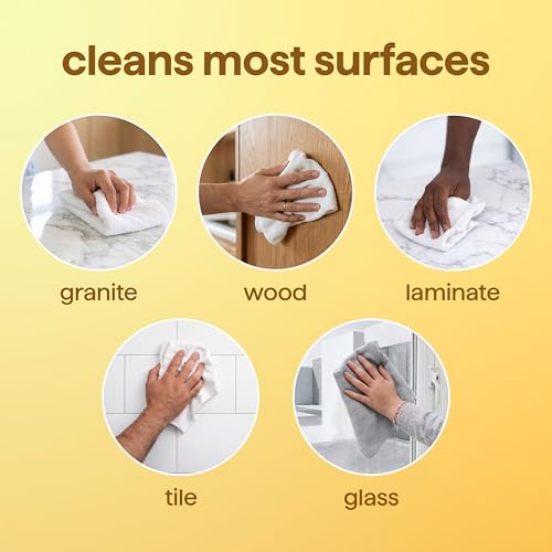 Image of Method All-Purpose Cleaner Spray, Lemon + Freesia - Cuts Grease & Grime on Counters, Glass, Sealed Wood & Floors, for Kitchen & Bathroom, 28 fl oz, 4 pack