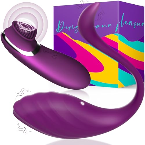 2 in 1 Remote Control Vibrator Wearable Set - Clitoral and G-Spot Stimulator Egg Vibrators with 10 Power Vibrating Modes Rechargeable Adult Sex Toys for Women or Couples