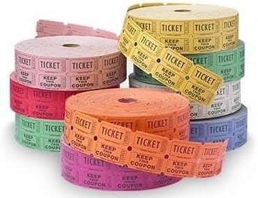 Ticket Rolls - 1000 2-part Tickets - Yellow