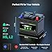 HQST H5 Group 47 AGM Automotive Battery, 12V 60Ah 680 CCA 100RC, Start-Stop Car Battery for Sedan, SUV, Truck, Maintenance-Free Automotive Replacement Battery
