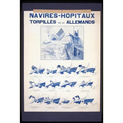 Toile vintage Le navire d'hôpital pour sublimer votre décoration de salon moderne
