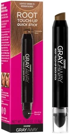 Gray Away Root Touch-Up Quick Stick, Lightest Brown/Medium Blonde, 0.1 oz