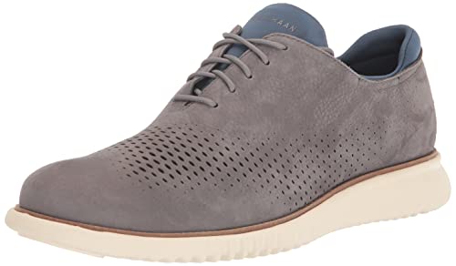 Cole Haan Men's 2.Zerogrand Laser Wingtip Oxford Lined, City Skyline Nubuck/Ensign Blue/Ivory, 9.5 #TOP24