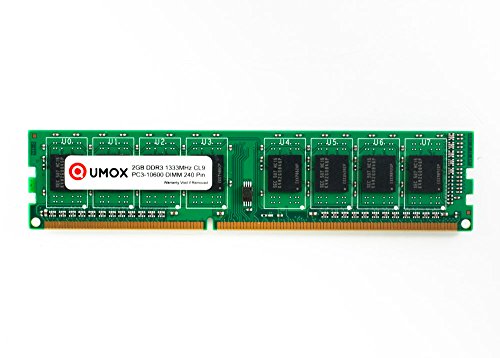 QUMOX 2 Go DDR3 1333 1333 PC3-10600 PC-10600 (240 PIN) DIMM MÉMOIRE