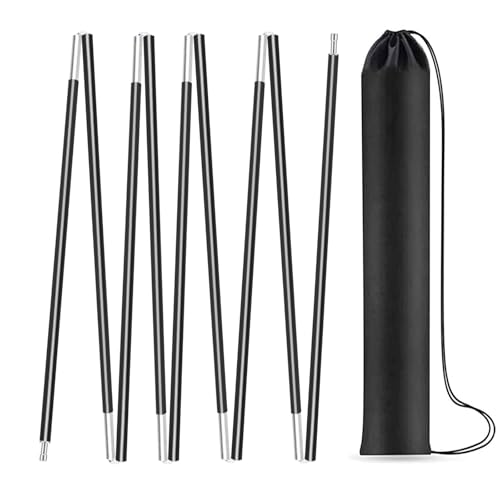 Aluminum Tent Poles Replacement,Fits Both Female and Male Ends,7001 T6 Lightweight Tent Rod Repair Kit for Camping Hiking Backpacking Tent (12ft 1.3in)
