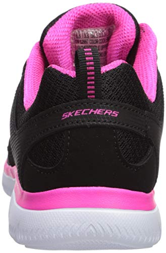 Skechers Summits New World Tênis Feminino, 35, Preto/ Rosa Choque