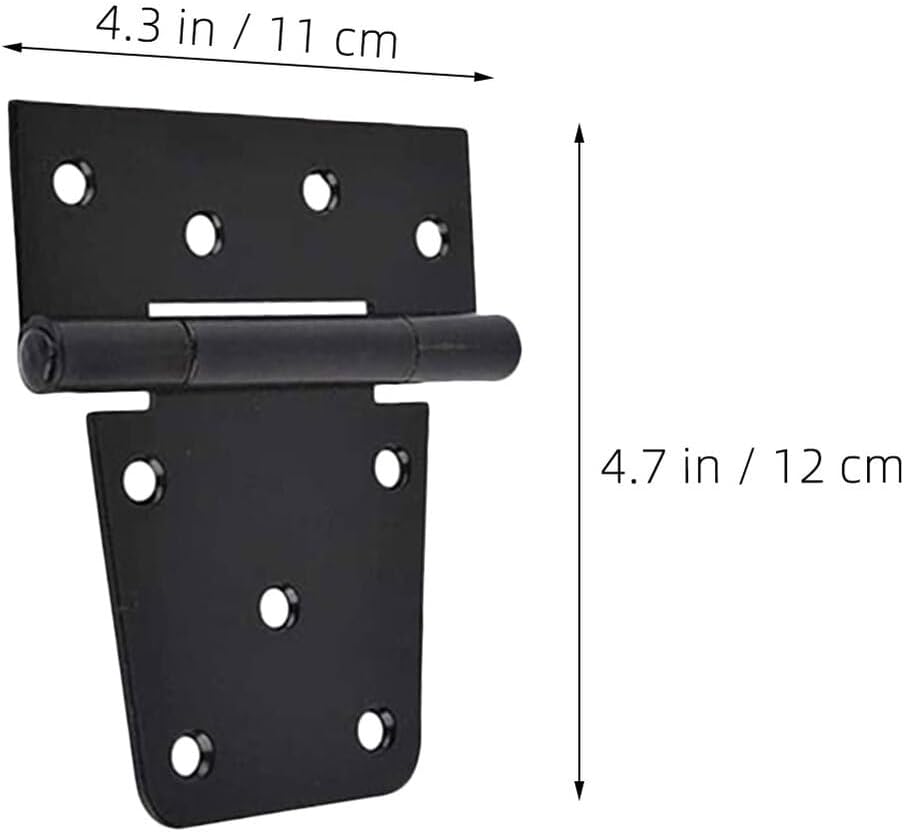Heavy Duty Shed Door Hinges and Barn Gate Hinges 5pcs Metal Exterior Gate Hardware for Deck, Fence, and Security Door Applications