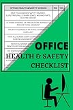 Office Health and Safety Checklist / Office Safety / Office Fire Safety / Office Inspection / Display Screen Equipment Safety / 6inch x 9inch