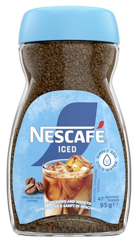 NESCAFÉ ICED löslicher Bohnenkaffee erfrischend & sanfter Iced Coffee koffeinhaltig 1er Pack (1 x 95g)