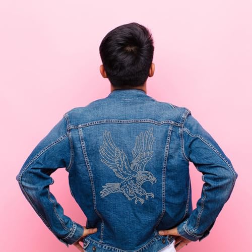 Transfert de chaleur aigle grand format pour customisation de veste - 6