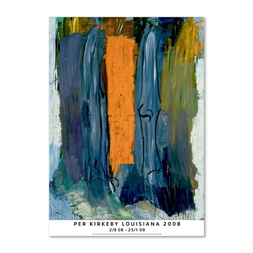 �f���}�[�N ���C�W�A�i�ߑ���p�� �|�X�^�[ Per Kirkeby ? Winter (1985) A1 59.4×84.1cm
