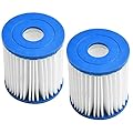 WuYan Filtri a cartuccia Tipo H per Piscina per Intex,per Pompe Filtro 28601/28602,Cartuccia Filtranti per Whirlpool(2 Pezzi)