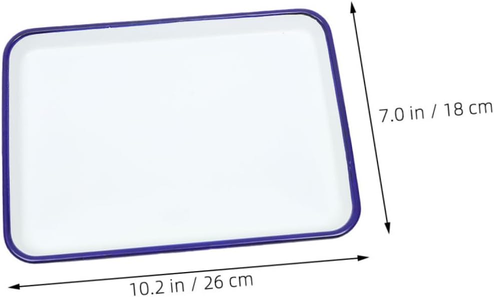 4pcs Classic Enamel Bakeware Set Vintage Roasting Pan Multi Use Dish Heat Resistant Kitchen Storage Retro Enamelware for Baking Cooking Easy Clean Design