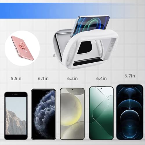 Support de téléphone portable de douche anti-buée et tactile pour mur