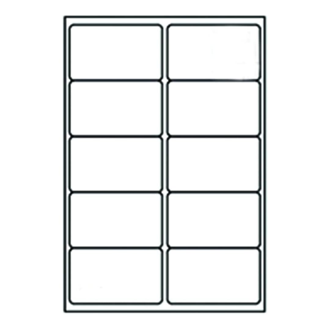 EJRange Address Labels – 2000 Labels (10 per A4 Sheet, 200 Sheets) – Compatible with Inkjet & Laser Printers – Ideal for Envelopes, Packages & Office and Home Use