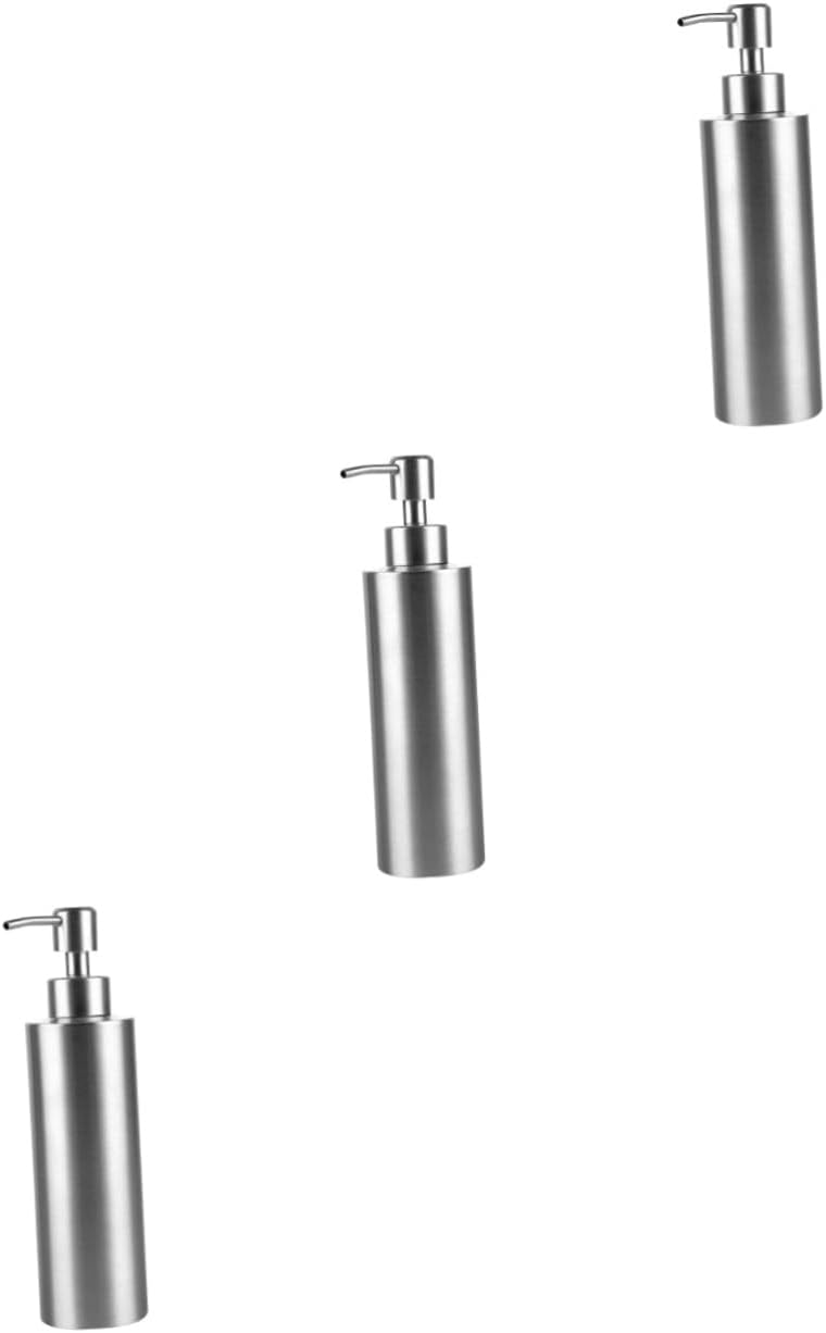 Cabilock Pack of 3 Hand Soap Pump Bottle for Liquid Soap Travel Shampoo