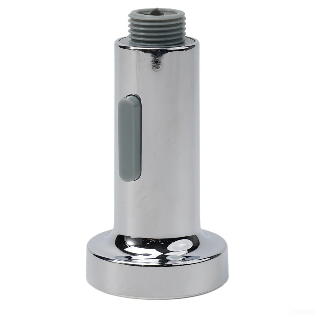 Ugello spruzzatore di ricambio per rubinetto del lavello della cucina, plastica ABS, finitura spazzolata, connettore G 1/2 (cromato)