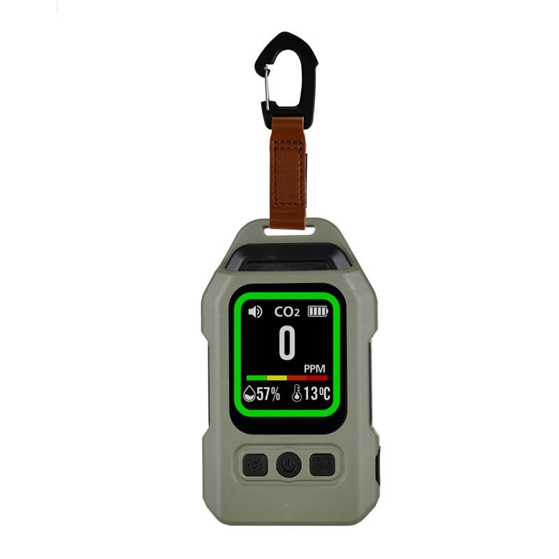 SKYKING 4-in-1 Portable CO2 & CO Gas Detector with Temperature & Humidity Monitor | Rechargeable Air Quality Meter | Real-Time Carbon Dioxide/Carbon Monoxide Detection | Color Display, Alarm-image-15