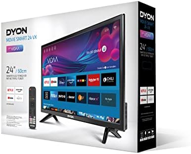 DYON Movie Smart 24 VX, 60 cm (24"), TV (HD Smart TV, HD Triple Tuner (DVB-C/-S2/-T2), App Store, Prime Video, Netflix, YouTube, DAZN, Disney+), model 2023