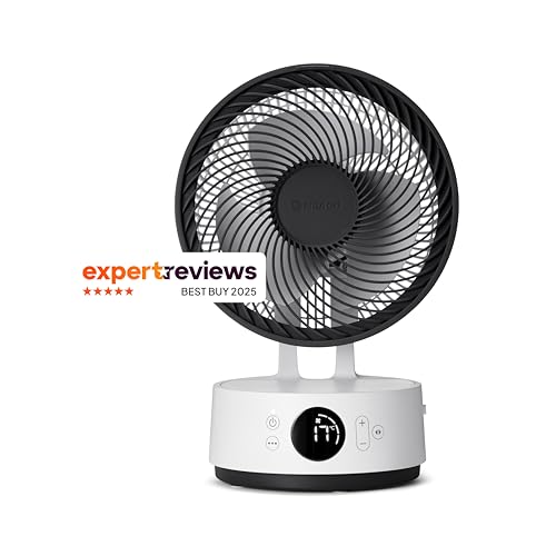 MEACO MeacoFan Sefte® 8 Ventilator mit austauschbarem, wiederaufladbarem Akku - Tragbar, Umweltfreundlich, leiser Betrieb, 17 Stunden Laufzeit, Fernbedienung, Nachtmodus - 2,3kg