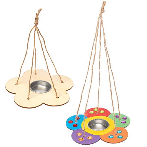 Baker Ross Kit Comederos de Mariposas y Abejas de Madera AT814 (paquete de 3) Proyectos de artes y...