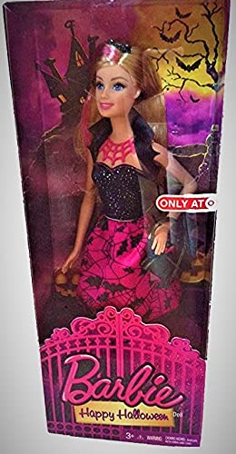 Barbie Mattel Year 2014 Halloween Series 12 Inch Doll - Happy Halloween (CCJ16) in Halloween Outfit with Purse, Headband, Necklace and Shoes