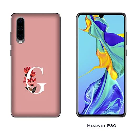 Mobilskal Skal kompatibel för Huawei P30 Ursprungligt namn G med blommor/TPU mjuk silikongel/Telefon Hård Snap on Anti-halk Anti-rep Stöttålig skyddande TPU