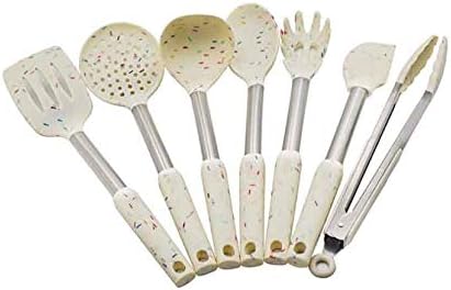 Silicone Kitchen Tools Set Cooking Tools Utensils Set Spatula Shovel Soup Spoon with Stainless Steel Handle Special Heat-Resistant Design