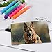 RLDOBOFE Running German Shepherd Dog Coin Purse Small Cash Coin Purse Pouch Mini Canvas Change Purse with Zipper Cute Coin Pouch Fashion Coin Wallet Slim Cash Change Wallet for Cards Keys Lipsticks