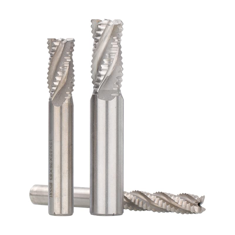 Fresa de desbaste, fresa HSS, 4 flautas, 5-20mm, CNC, máquina herramienta, enrutador, herramienta de fresado de Metal, cortador HSS(20xD20x75x141)