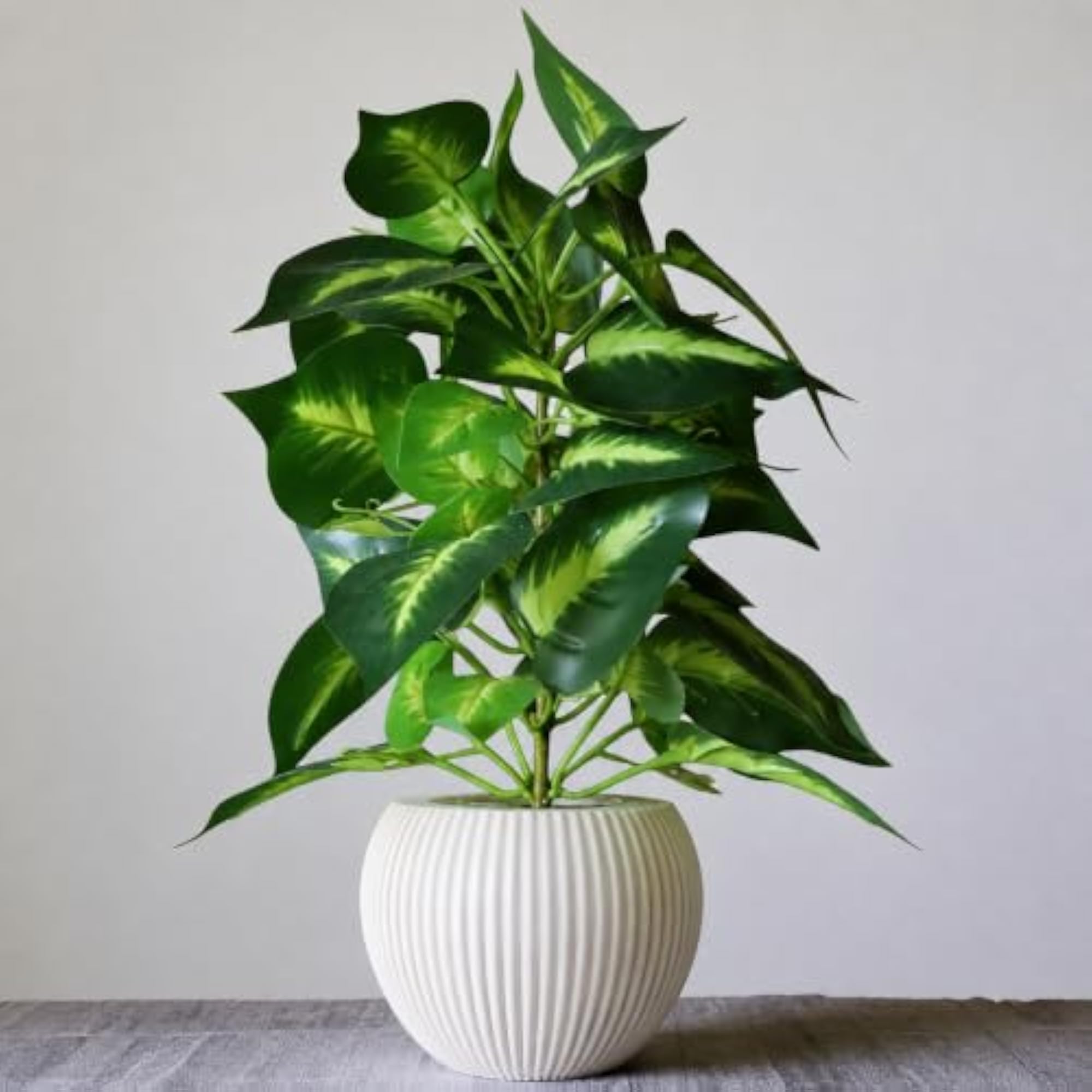 Artificial Money Plant with Pot for Indoor Decoration