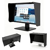 Parasol para monitor, Visera solar para pantallas de 17 a 27 pulgadas parasol ajustable para monitor y portátil Ofrece protección para el marco del monitor y privacidad