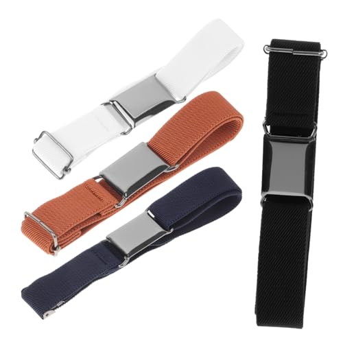 ROMISBABA Boys Girls Elastic Waist Belts 4 Pack Stretchy Kids Belts Chic Elastic Design for Casual Formal Occasions