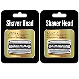 Ruixin替刃ブラウンシリーズ7、70B、70S、F/C70B-3、F/C70S-3に対応。一体型メッシュ刃と内刃が付属。(シルバー)