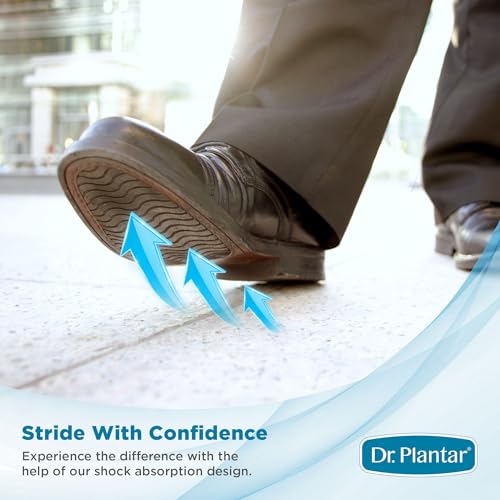 Dr. Plantar Insoles for Men, Arch Support, Memory Foam, Sizes 8-12, 3/4 Length - image 5