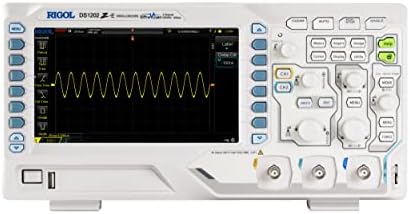 RIGOL DS1202Z 200 Megahertz 2 Channel Digital Oscilloscope Digital Waveform Multimeter Basic Realtime Visualization and Analysis with 7 Inch Display