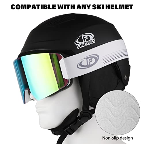 Image of Ski Goggles, Cylindrical Anti-Fog Snow Goggles, UV Protection Snowboard Goggles For Men Women
