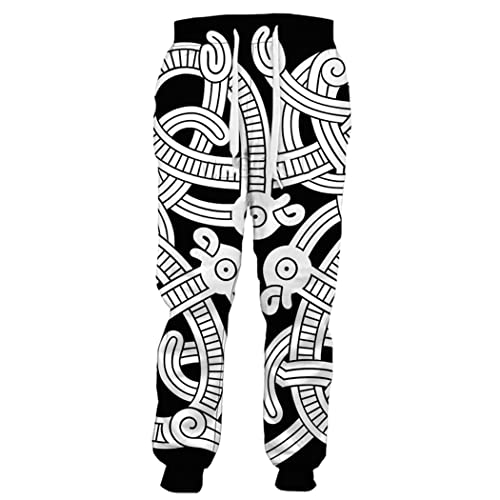 Pantalon de survêtement Viking 3D ample confortable 4XL - 5