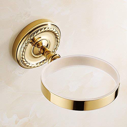 GZZ Inicio Baño Kit de Limpieza de Inodoro Home Baño Juego de Cepillo de Inodoro de Lujo, Montaje de Pared y Soporte de Vidrio Cepillo de sujeción, Juego de Cepillo de Limpieza multipropósito