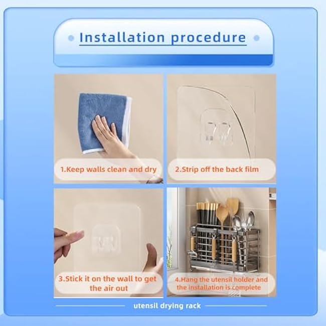 Utensil Holder, Dish Drainer for Kitchen Counter,3 Compartments Stainless Steel Utensil Drying Rack,Kitchen Utensils Holder with Towel Bar,Own Drain Tray(Black)