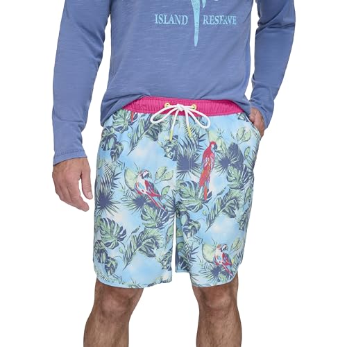 Margaritaville Men's Standard Island Reserve Parrot Swim Trunk